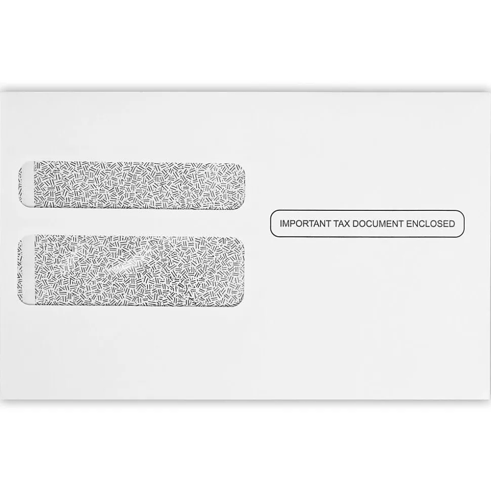 Security Tinted Booklet Envelope 5 3/4" x 9 1/4", White, 50/Pack (7485-W2-50) | JAM Paper Store
