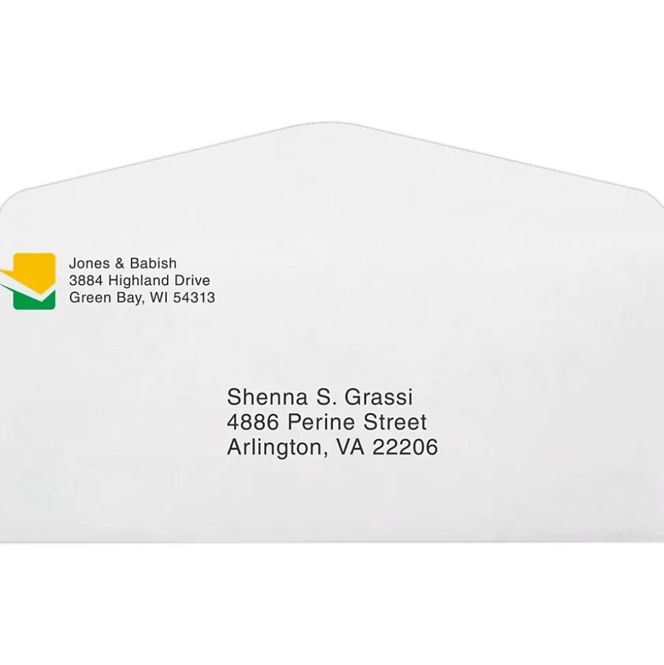 Self Seal #10 Business Envelopes, 4 1/8" x 9 1/2", White, 250/Pack (43687-250) | JAM Paper Sale