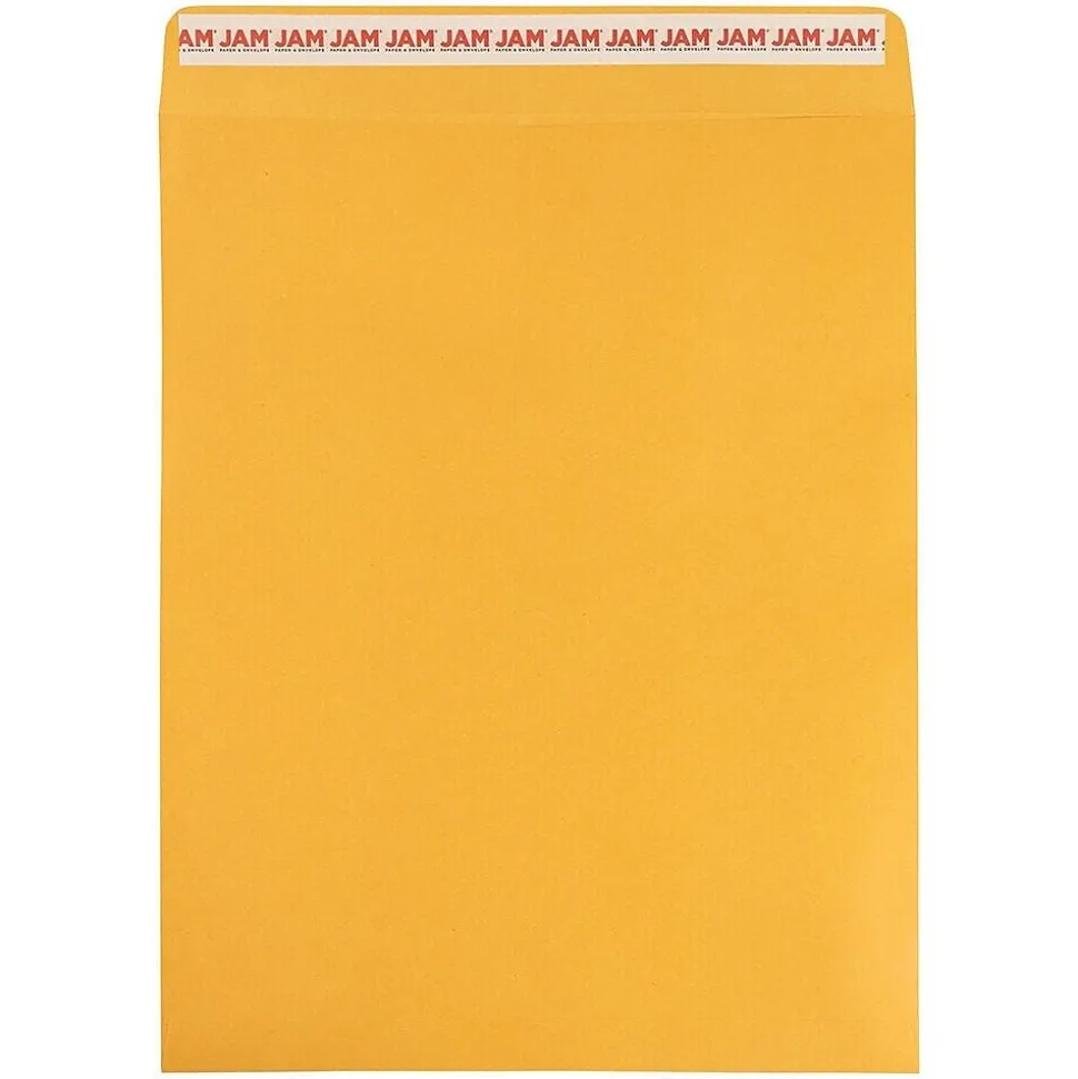 Self Seal Catalog Envelope, 11 1/2" x 14 1/2", Brown Kraft Manila, 100/Pack (13034235D) | JAM Paper Outlet