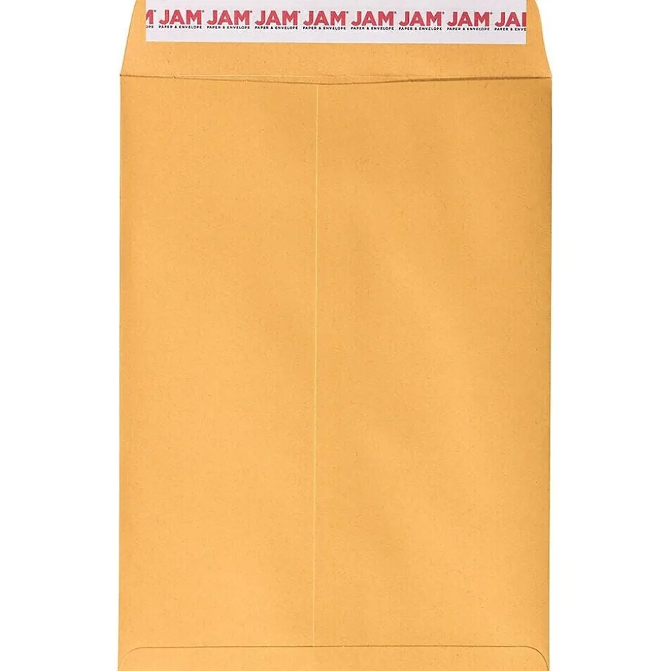Self Seal Catalog Envelope, 10 1/2" x 7 1/2", Brown Kraft Manila, 100/Pack (13034230D) | JAM Paper New