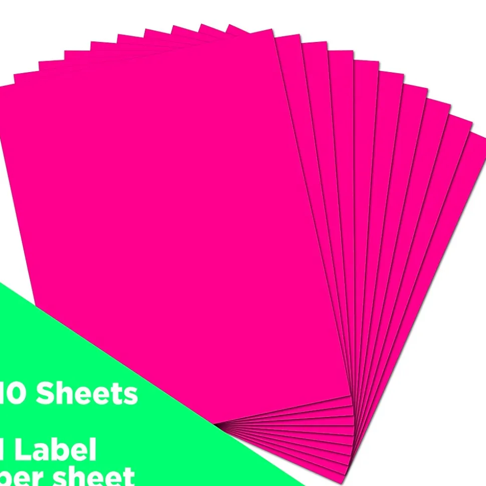 Shipping Labels, 8 1/2" x 11", , 1 Label/Sheet, 10 Labels/Pack (337628614) | JAM Paper Clearance