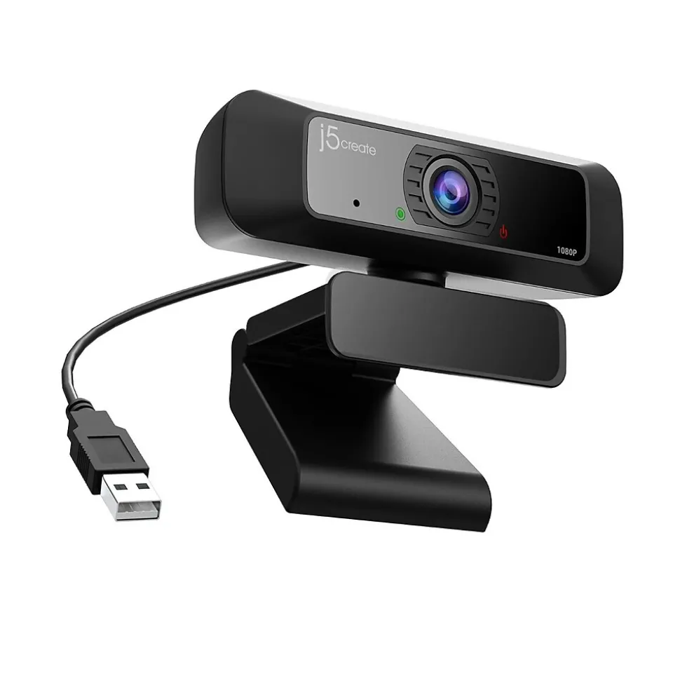 Create 2 USB 360° Rotation & 1080P HD Webcam, 2 Megapixels, Black (JVCU100) | j5create Best