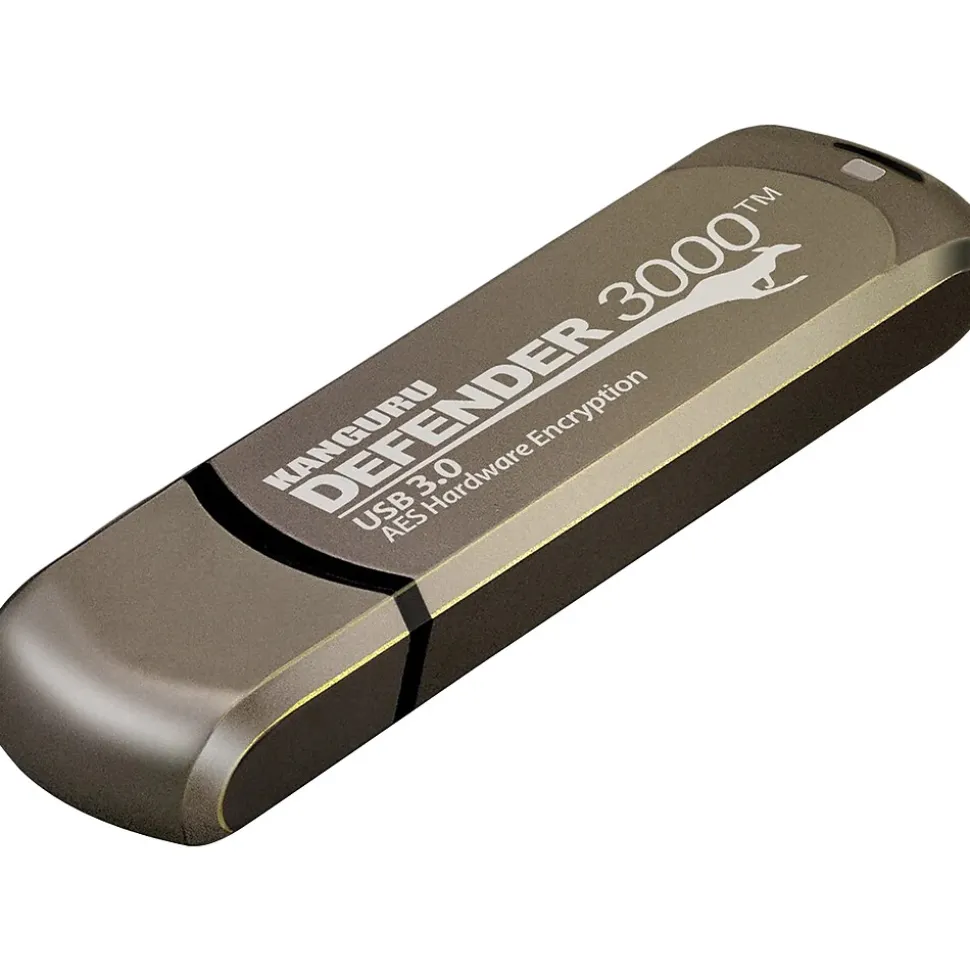 Defender 3000 512GB USB 3.2 Flash Drive, Gold (KDF3000-512G) | Kanguru Flash Sale