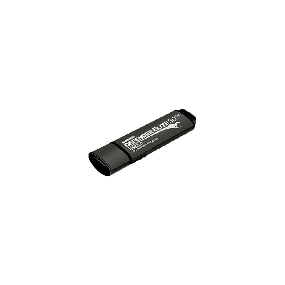 Defender Elite30 64GB USB 3.2 Flash Drive, Black (KDFE30-64G) | Kanguru Online