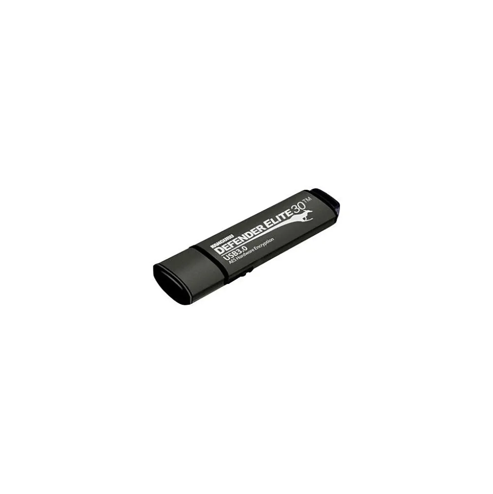 Defender Elite30 16GB USB 3.2 Flash Drive, Black (KDFE30-16G) | Kanguru Outlet