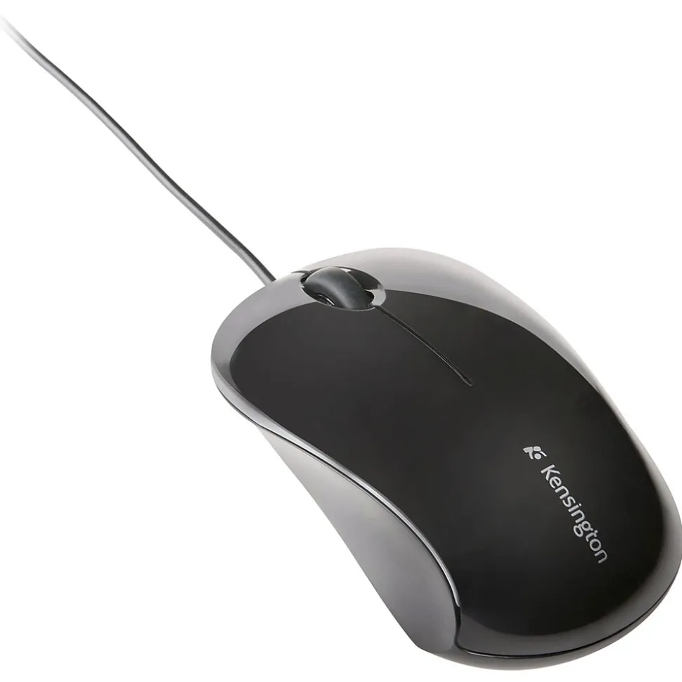 Mouse for Life K74531WW USB Wired Optical Three-Button Mouse, Black | Kensington Clearance