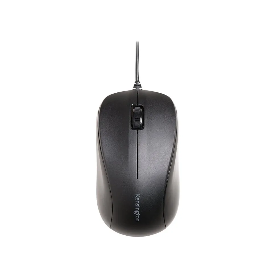 Mouse for Life K74531WW USB Wired Optical Three-Button Mouse, Black | Kensington Clearance