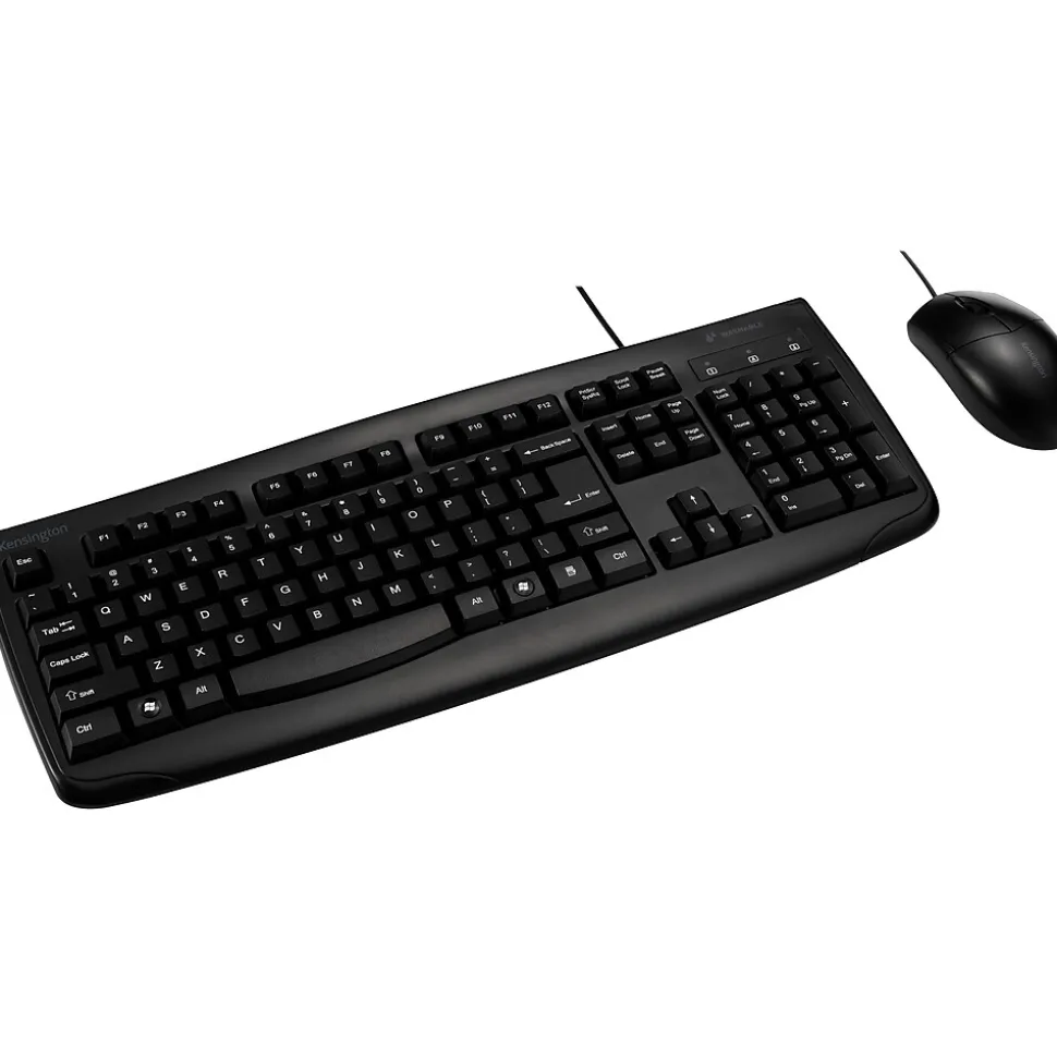 Pro Fit Keyboard and Optical Mouse Combo, Black (K70316US) | Kensington Online