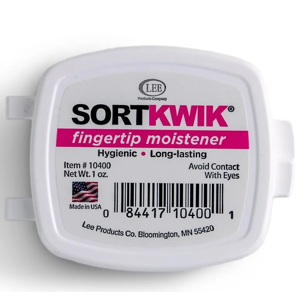 Sortkwik 1 oz. Fingertip Moistener, Pink (10400) | Lee Cheap