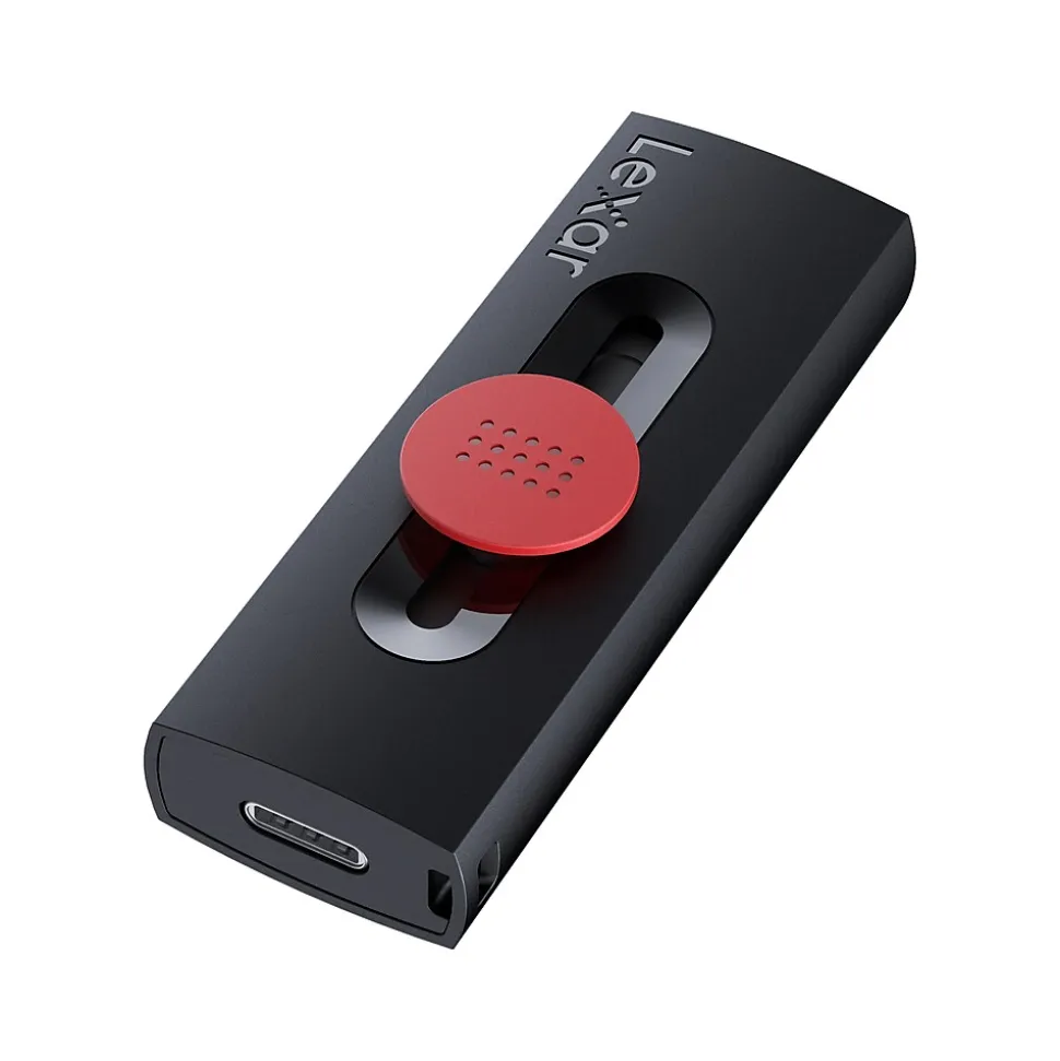 JumpDrive D300 Dual 128GB USB 3.2 Gen 1 Type-C/Type-A Flash Drive, Black/Red, 2/Pack (LJDD300128G-B2BNU) | Lexar Clearance