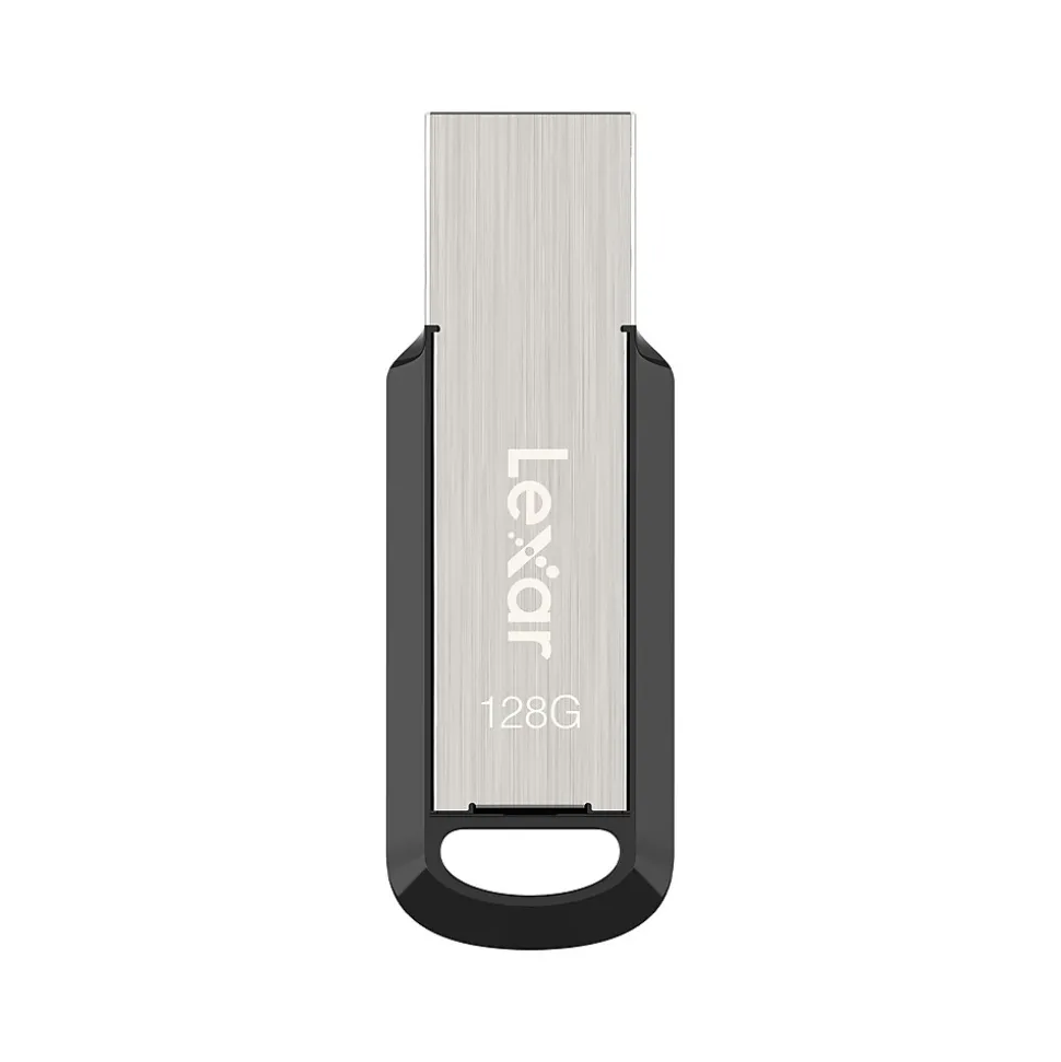 JumpDrive M400 128GB USB 3.0 Type-A Flash Drive, Silver/Black (LJDM400128G-BNBNU) | Lexar New