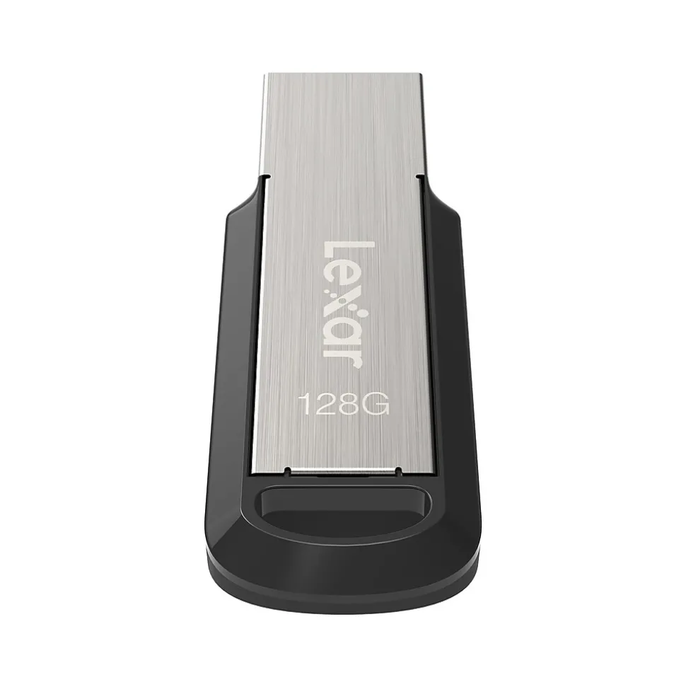 JumpDrive M400 128GB USB 3.0 Type-A Flash Drive, Silver/Black (LJDM400128G-BNBNU) | Lexar New