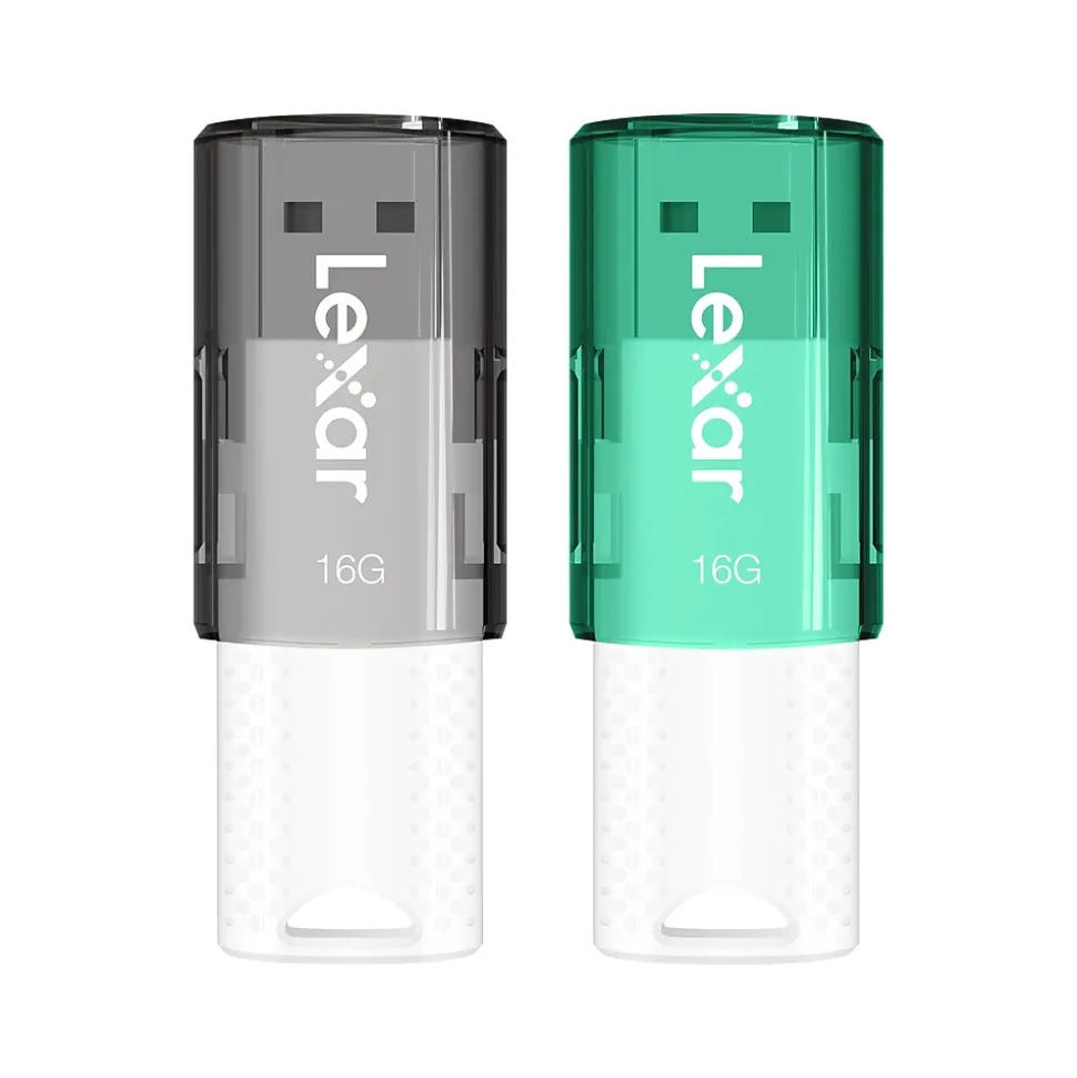 JumpDrive S60 16GB USB 2.0 Flash Drive, 2/Pack (LJDS60-16GB2NNU) | Lexar Clearance