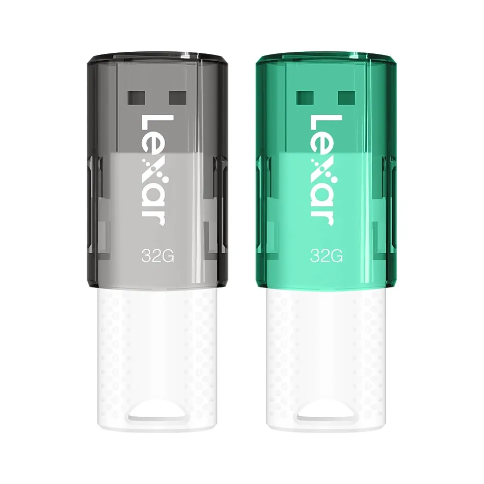 JumpDrive S60 32GB USB 2.0 Flash Drive, 2/Pack (LJDS60-32GB2NNU) | Lexar Cheap