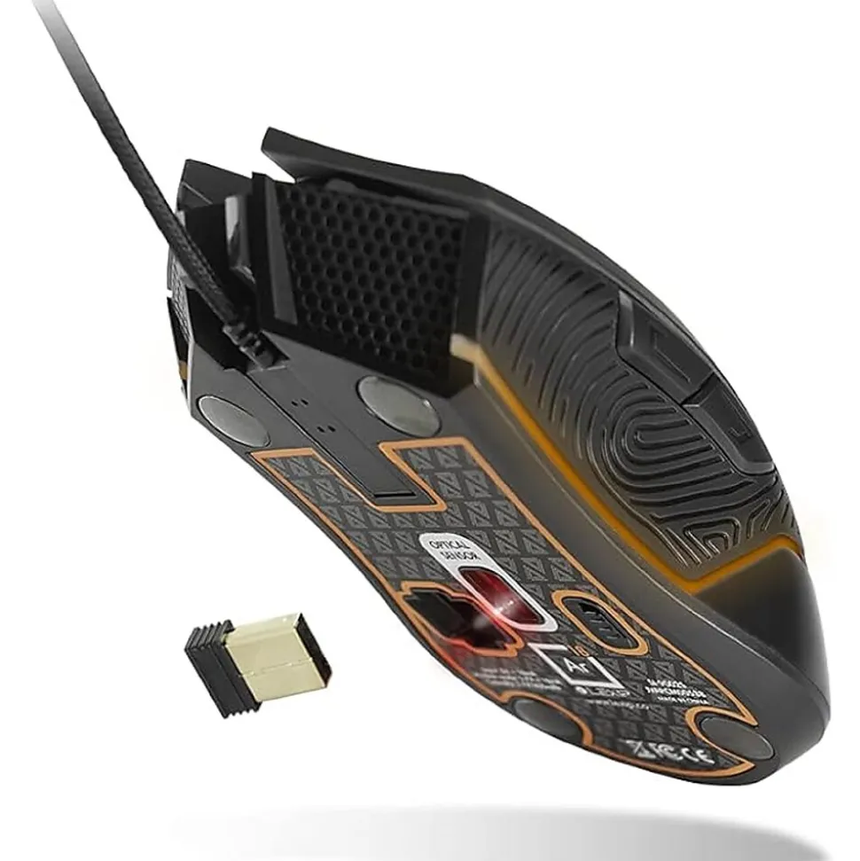 AR18 Aero Speed Wireless Optical 2.4 GHz Gaming Mouse, Black (JVAPCM00538) | Lexip Shop