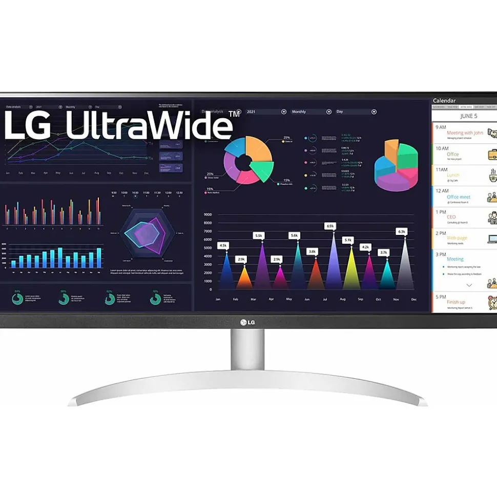 UltraWide 29" 100 Hz LCD Monitor, White/Silver Pearl (29BQ650-W) | LG Discount