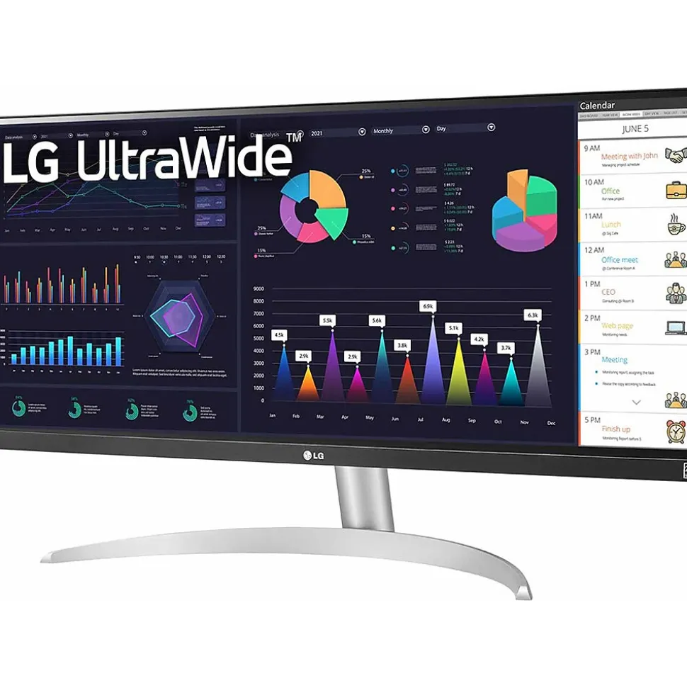 UltraWide 29" 100 Hz LCD Monitor, White/Silver Pearl (29BQ650-W) | LG Discount