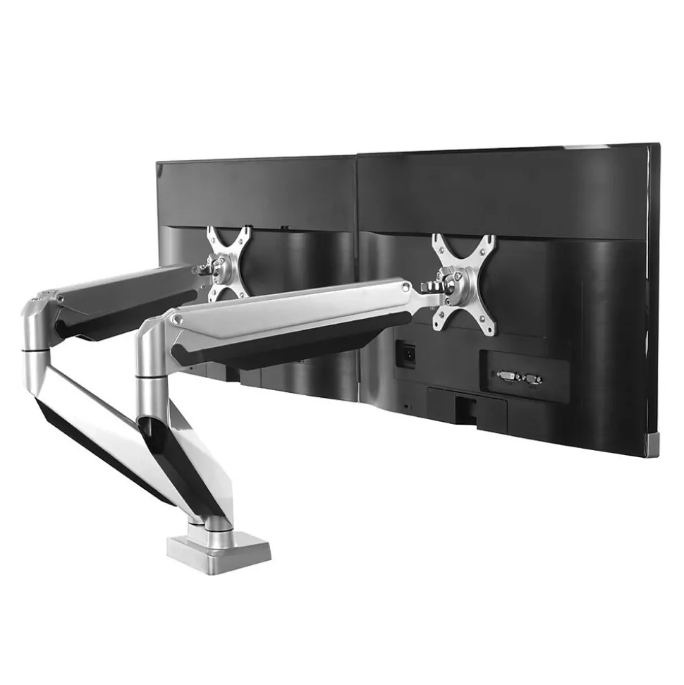 Adjustable Monitor Mount, Up to 27", Gray/Silver (D7D) | Loctek Best Sale