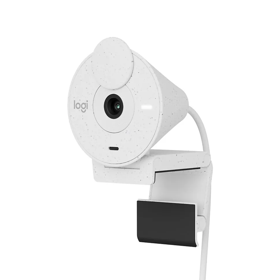 Brio 300 Full HD 1080p Webcam, 2 Megapixels, Off-White (960-001441) | Logitech Online