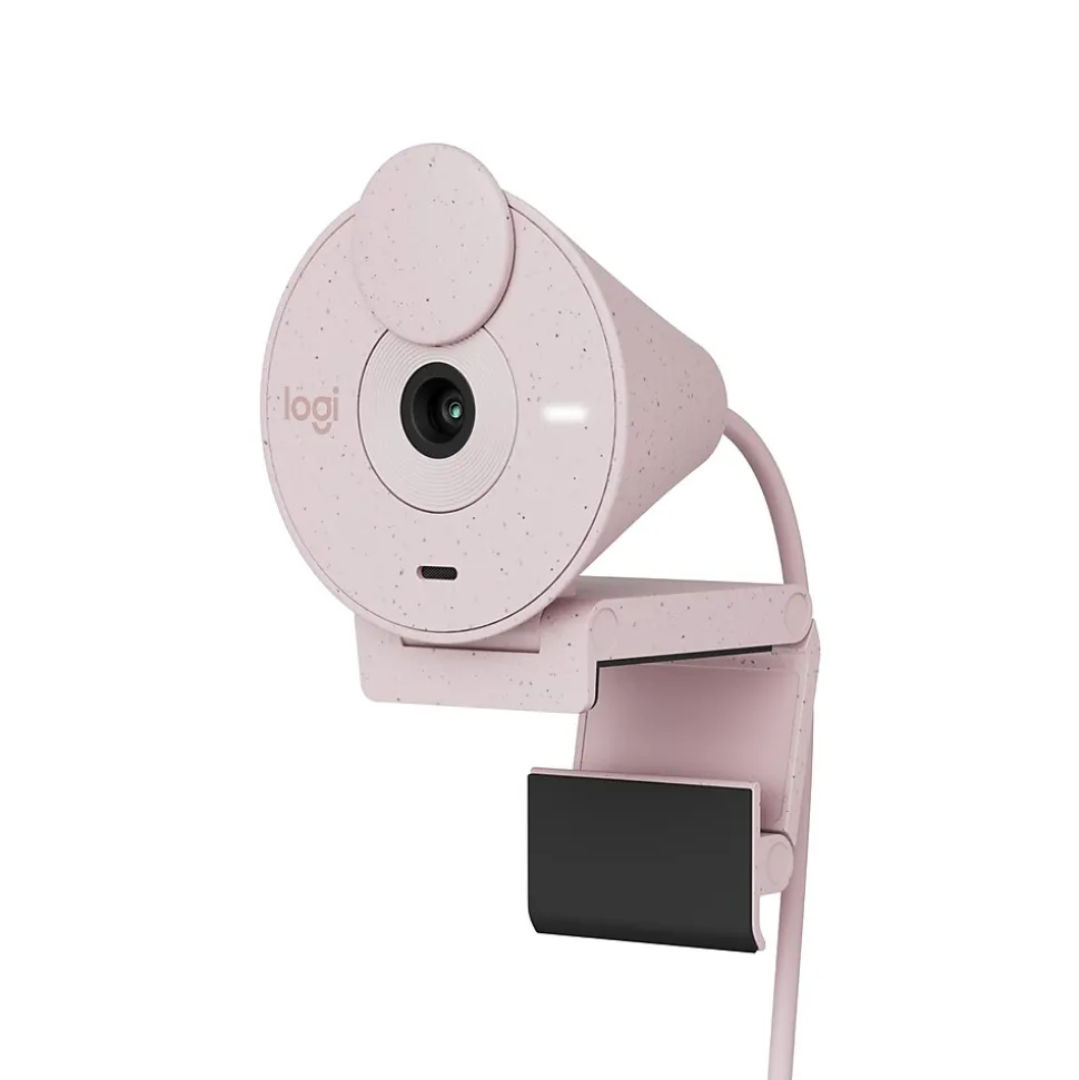 Brio 300 Full HD 1080p Webcam, 2 Megapixels, Rose (960-001447) | Logitech Shop