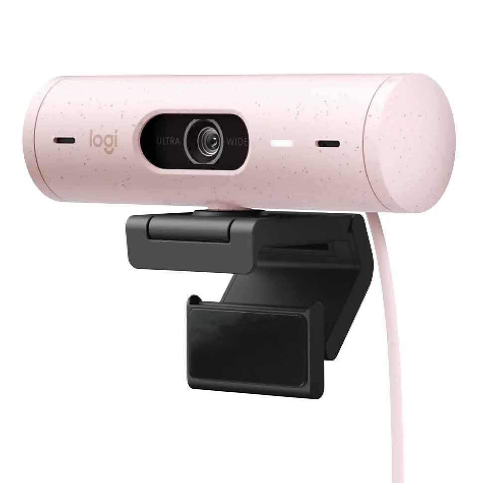 Brio 500 HD Webcam, 4 Megapixels, Rose (960-001432) | Logitech Store