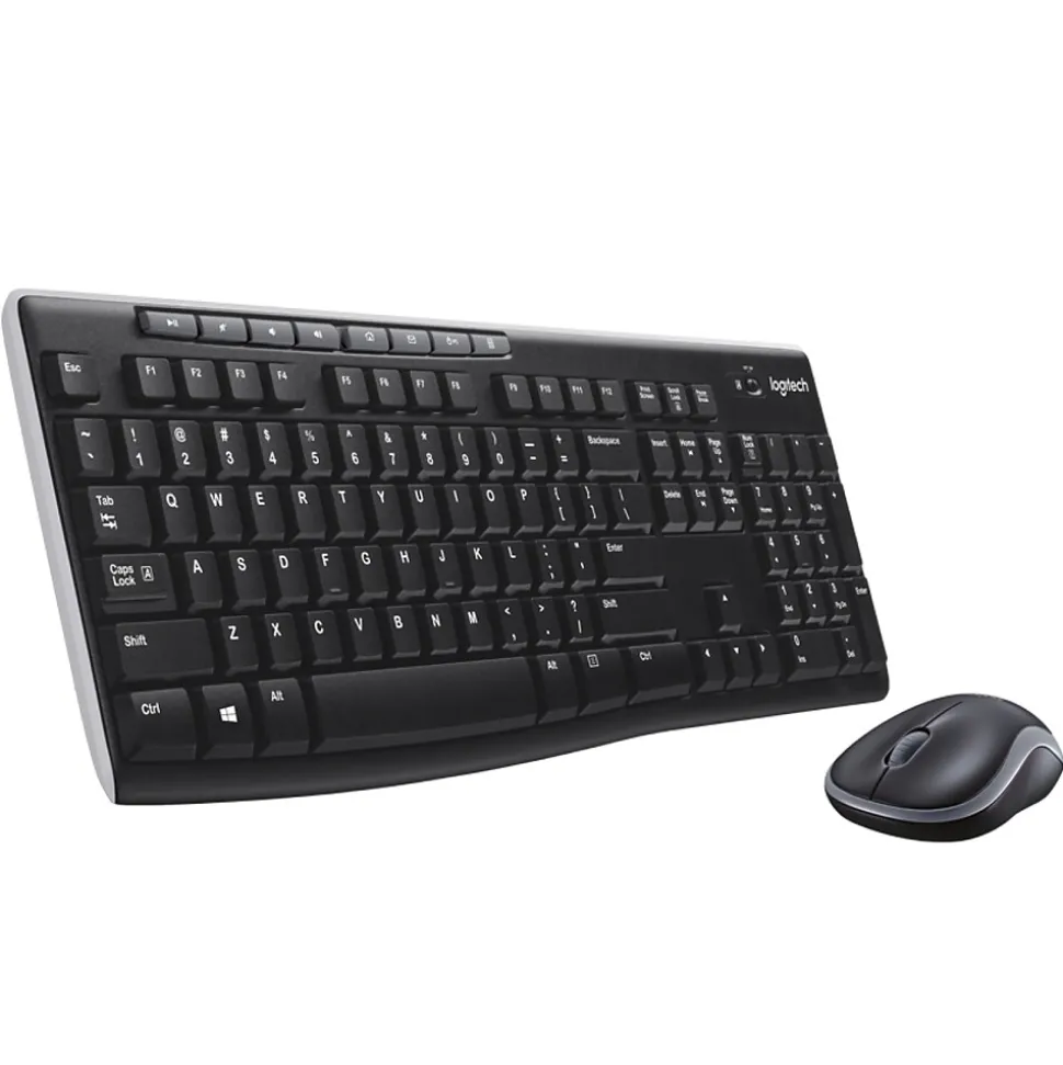 Combo MK270 Wireless Keyboard & Mouse, Black (920-004536) | Logitech Discount