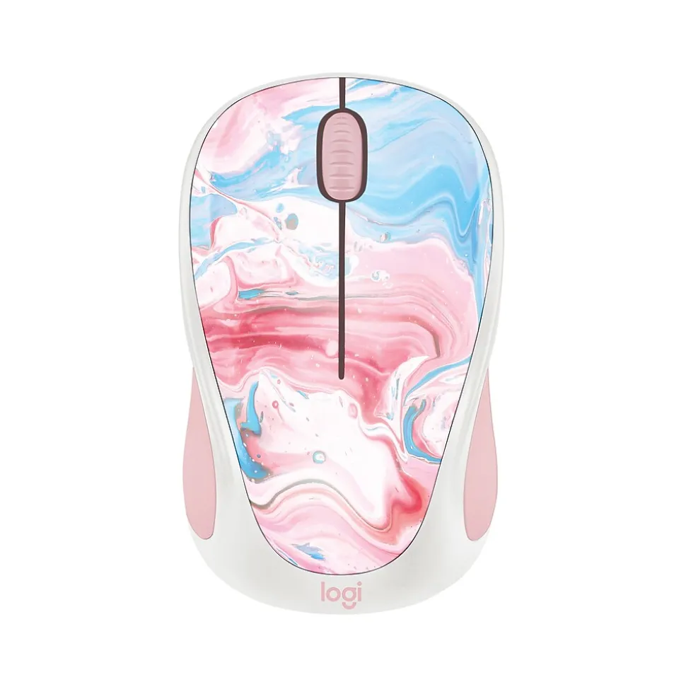 Design Limited Edition Cotton Candy Wireless Ambidextrous Optical Mouse (910-007055) | Logitech Best
