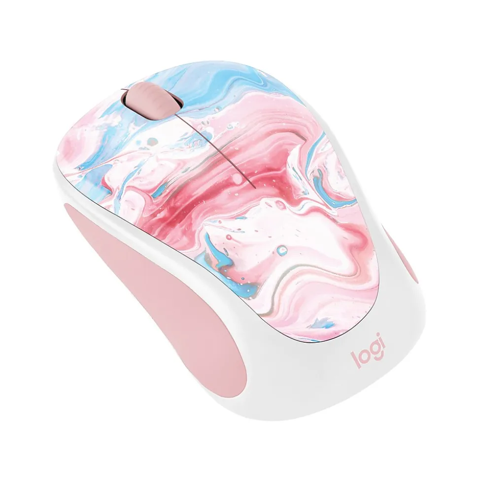 Design Limited Edition Cotton Candy Wireless Ambidextrous Optical Mouse (910-007055) | Logitech Best