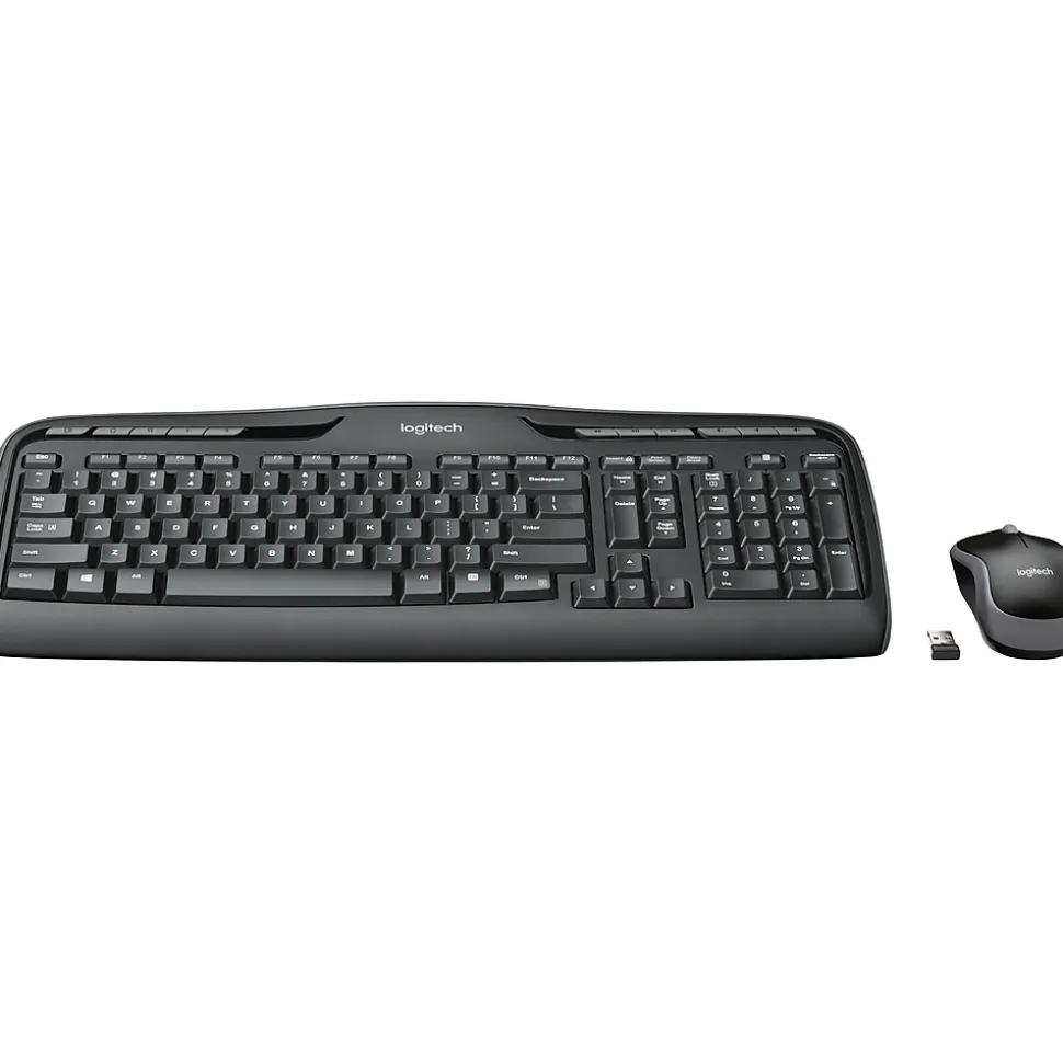 Desktop MK320 Wireless Keyboard & Mouse, Black (920-002836) | Logitech Outlet