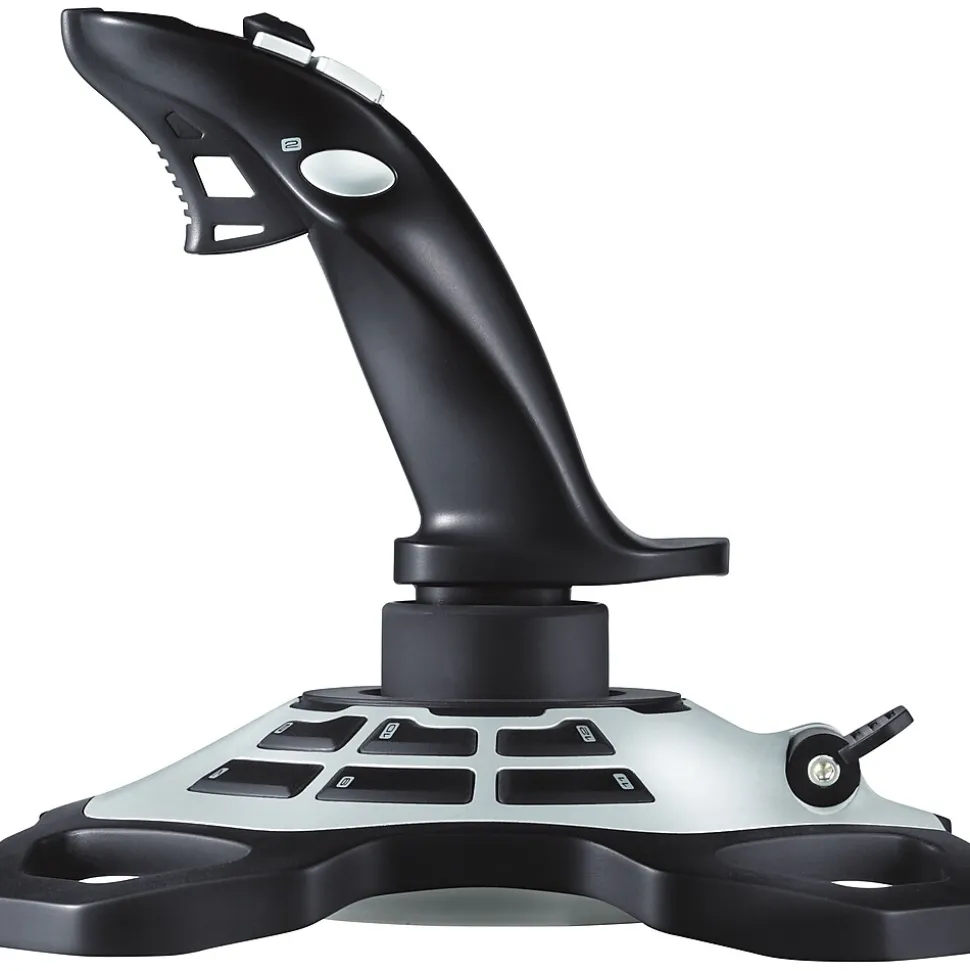 Extreme 3D Pro Joystick with Precision Twist Rudder Control for PC/Mac, Cable Connectivity, Black (963290-0403) | Logitech Shop