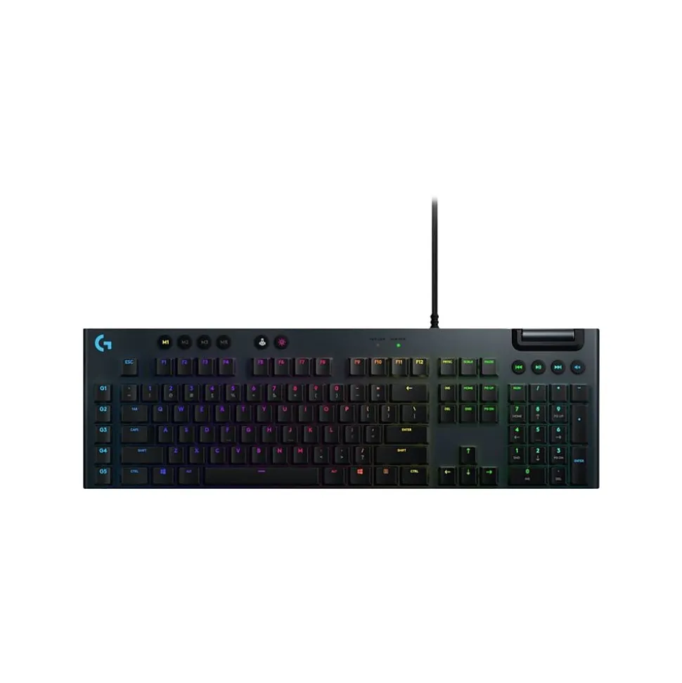 G815 LIGHTSYNC GL Linear Gaming RGB Mechanical Keyboard, Black (920-009000) | Logitech Best