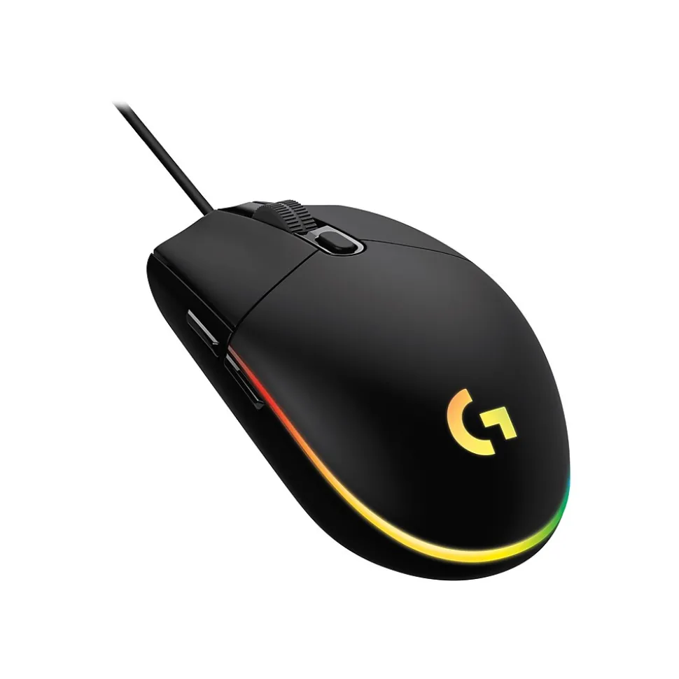 G203 LIGHTSYNC Optical Gaming Mouse, Black (910-005790) | Logitech Cheap