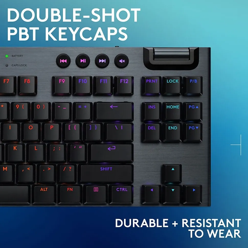 G Series G915 X LIGHTSPEED TKL Wireless Clicky Gaming Keyboard, Black (920-012753) | Logitech Best