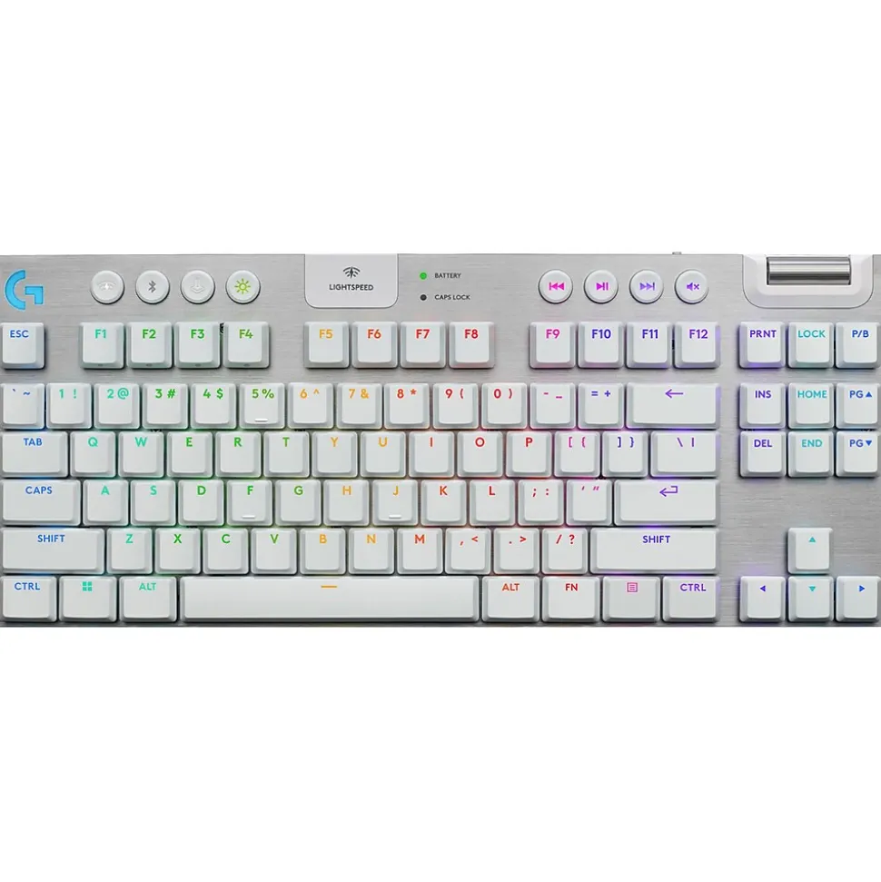 G Series G915 X LIGHTSPEED TKL Wireless Tactile Gaming Keyboard, White (920-012732) | Logitech Fashion