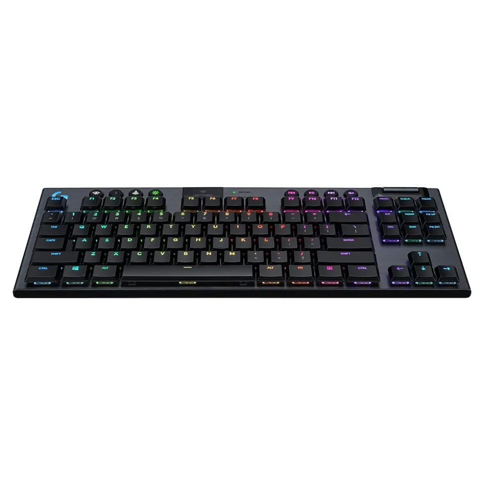G915 TKL LIGHTSPEED GL Clicky Wireless Gaming RGB Mechanical Keyboard, Black (920-009529) | Logitech Online
