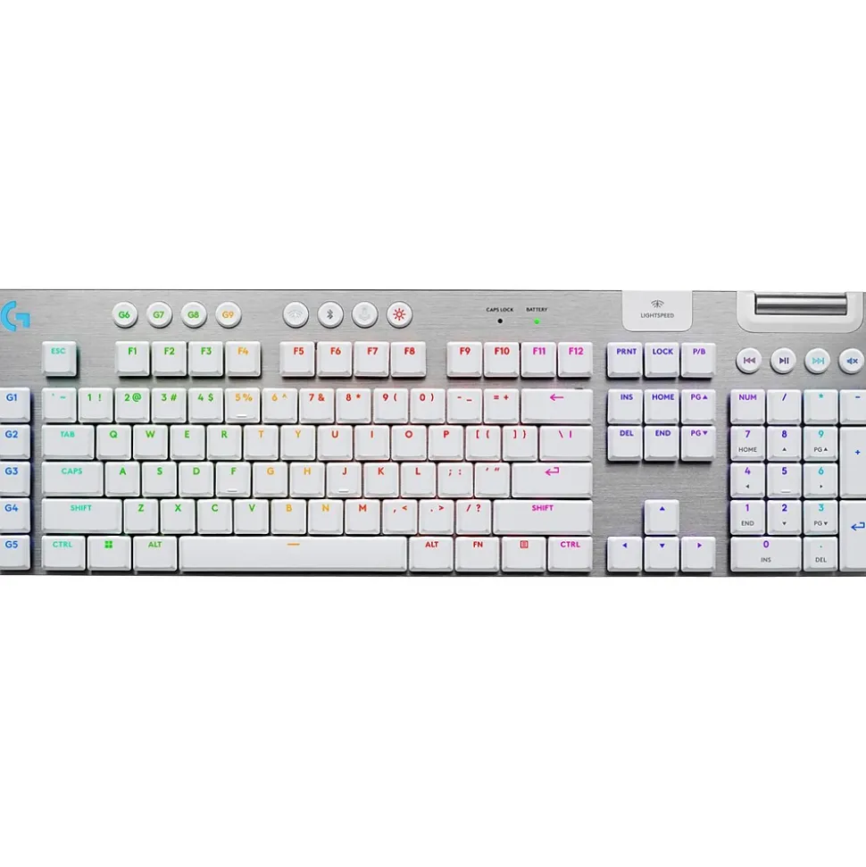 G915 X LIGHTSPEED Wireless Gaming Tactile Switches Mechanical Keyboard, White (920-012685) | Logitech Outlet