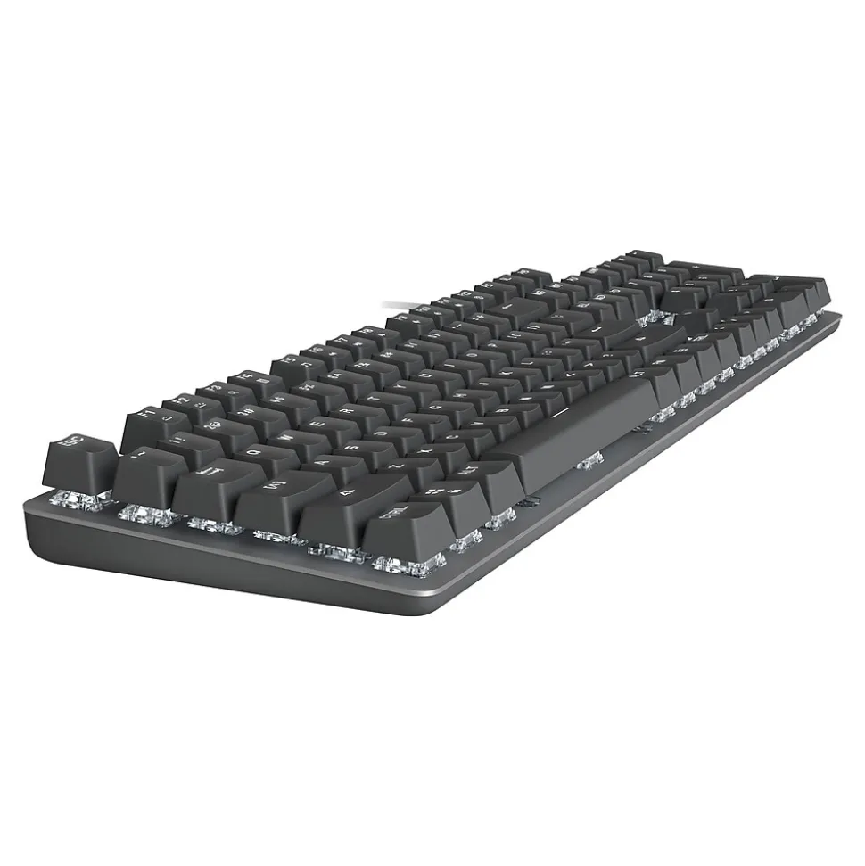 K845 Mechanical Illuminated Aluminum Gaming Keyboard, Cherry MX Blue Switches, Black (920-009864) | Logitech Online