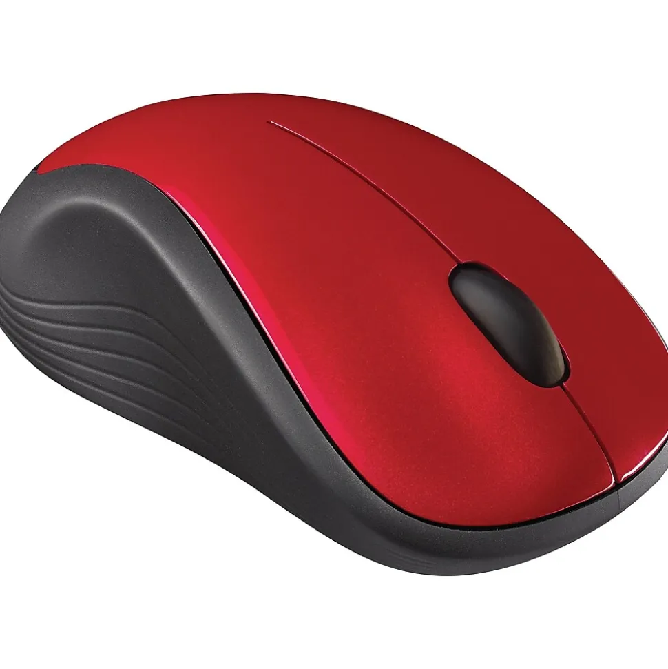 M310 Wireless Ambidextrous Optical Mouse, Flame Red Gloss (910-002486) | Logitech Fashion