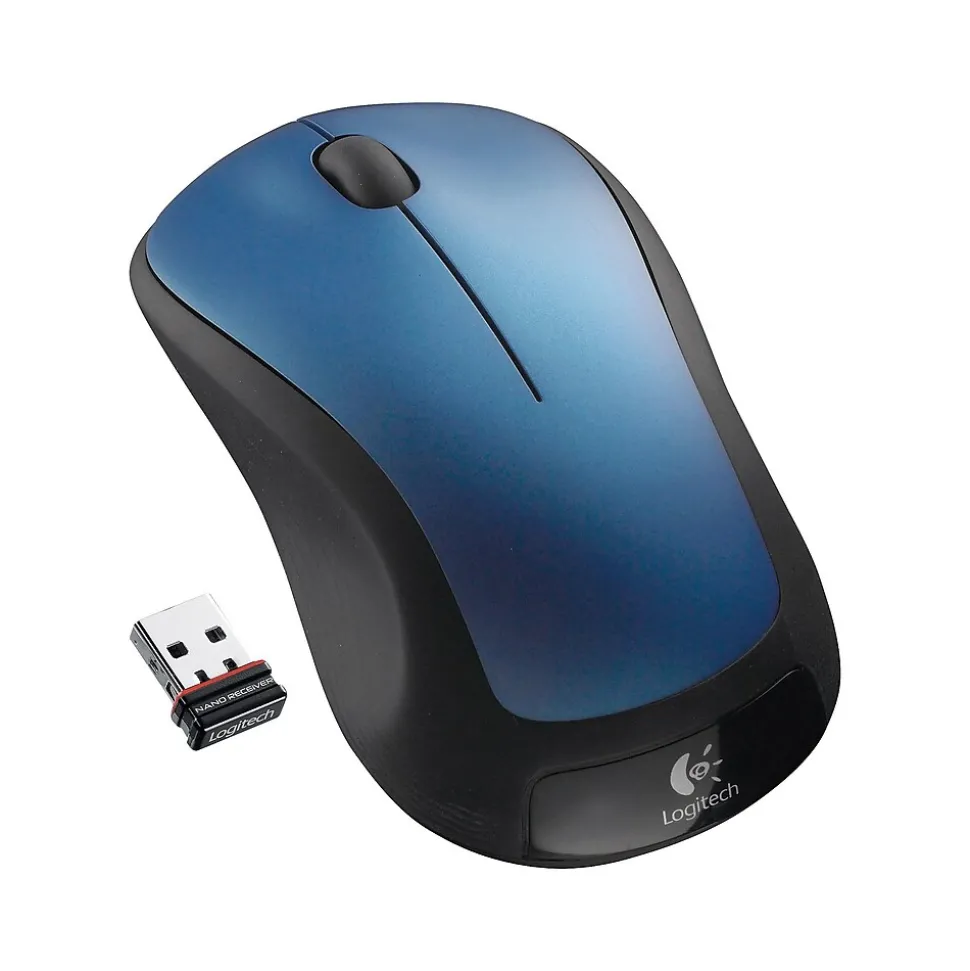 M310 Wireless Ambidextrous Optical Mouse, Peacock Blue (910-001917) | Logitech Fashion