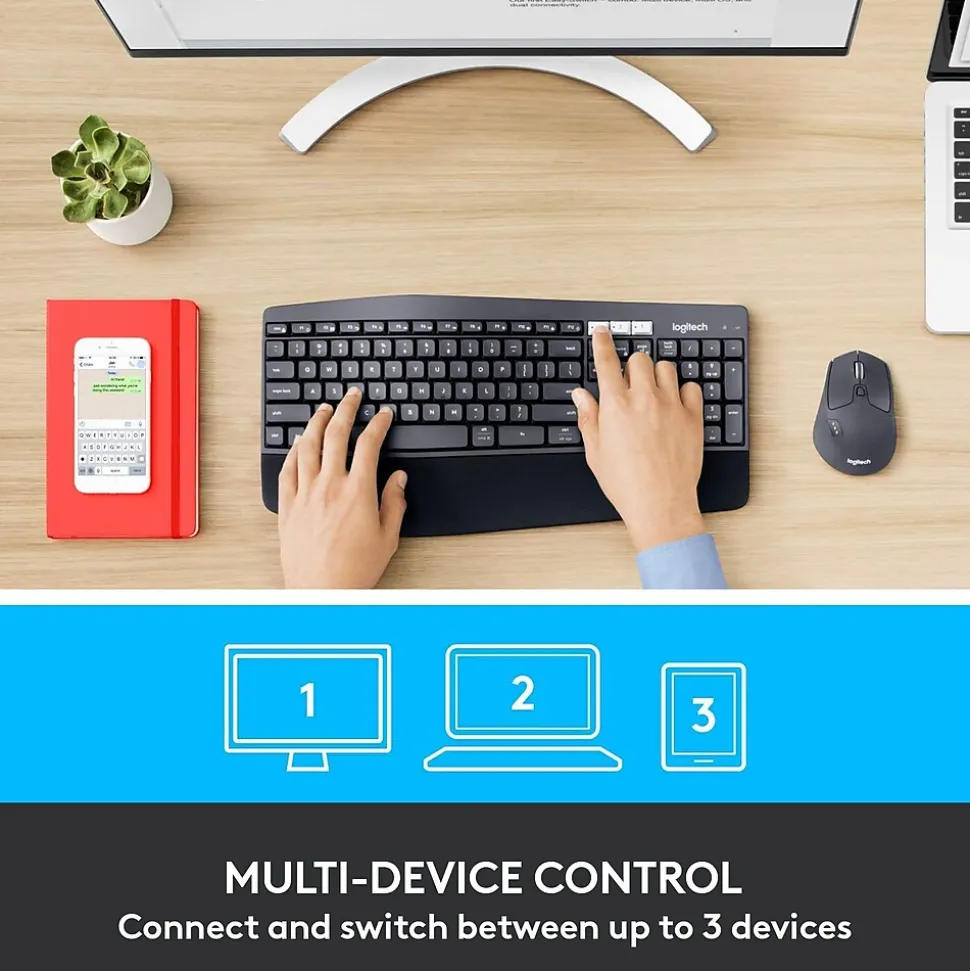 MK850 Performance Wireless Keyboard and Mouse Combo, Black (920-008219) | Logitech Cheap