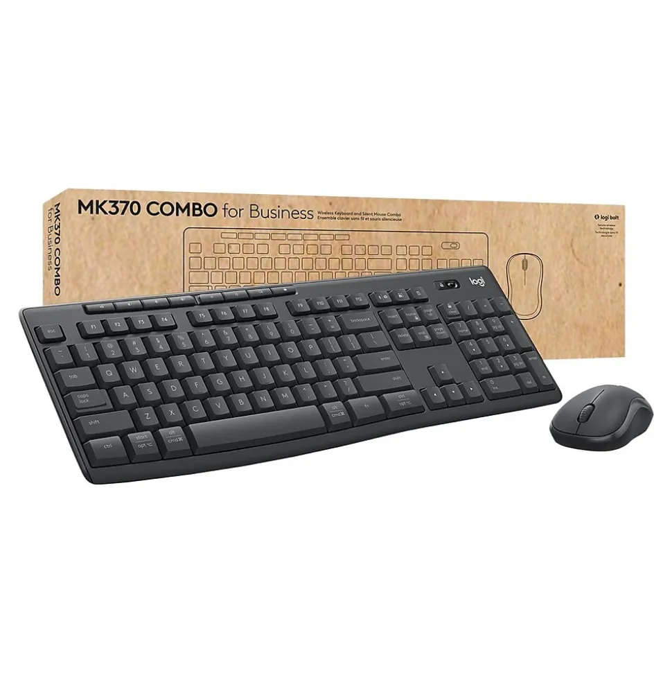 MK370 Wireless Keyboard and Mouse Combo for Business, Graphite (920-011887) | Logitech Best Sale