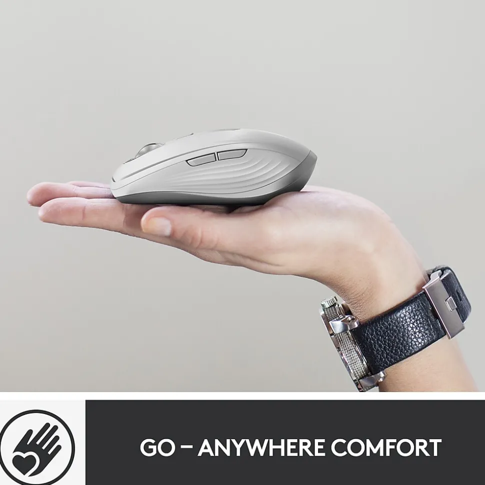 MX Anywhere 3 for Mac Ergonomic Wireless Laser Mouse, Pale Gray (910-005899) | Logitech Flash Sale