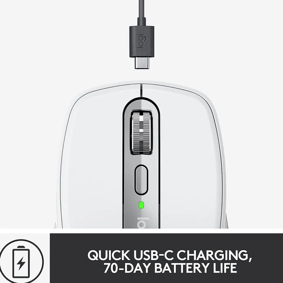 MX Anywhere 3 for Mac Ergonomic Wireless Laser Mouse, Pale Gray (910-005899) | Logitech Flash Sale