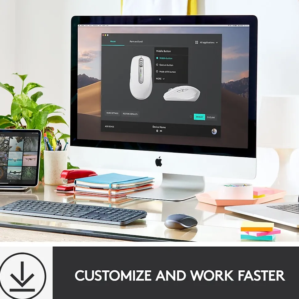 MX Anywhere 3 for Mac Ergonomic Wireless Laser Mouse, Pale Gray (910-005899) | Logitech Flash Sale