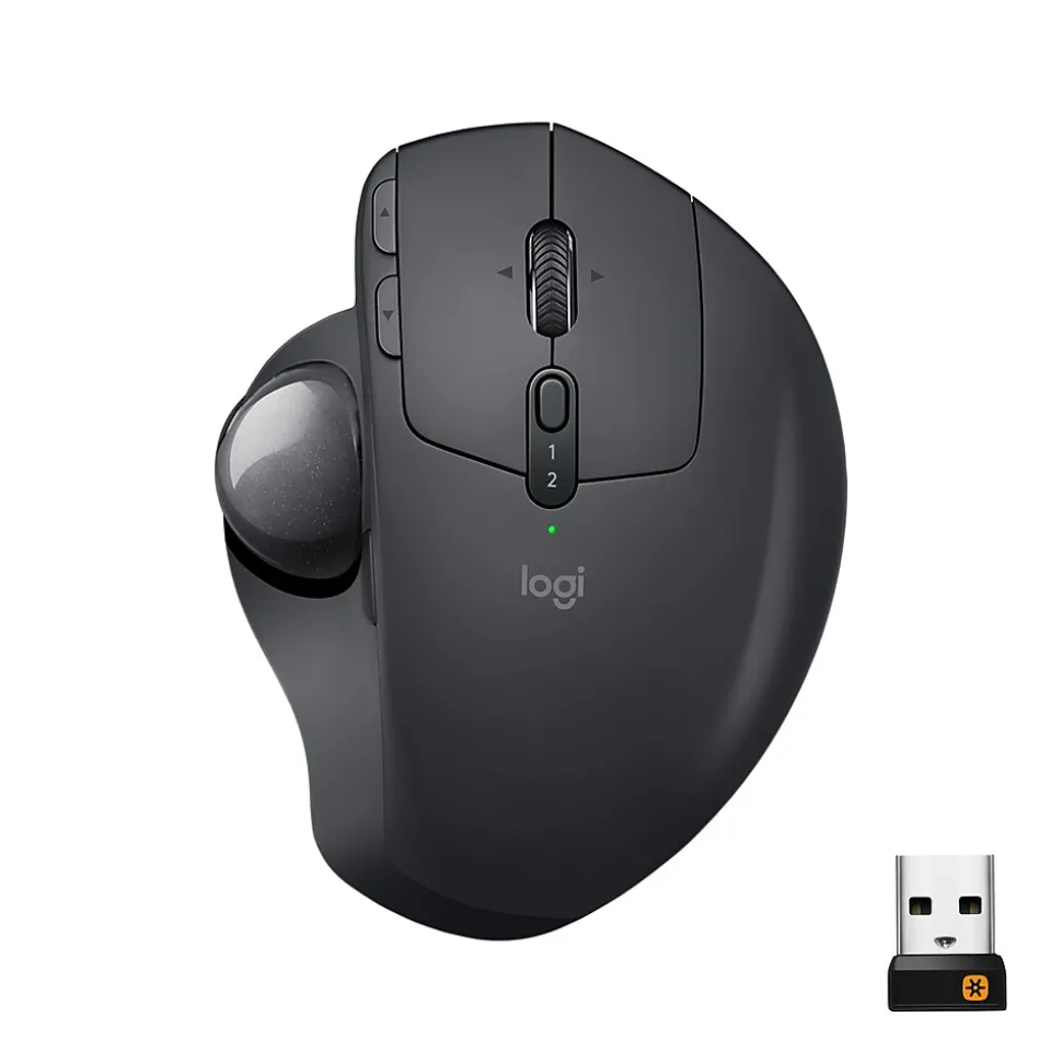 MX Ergo Plus Wireless Ergonomic Optical 2.4 GHz Mouse, Black (910-005178) | Logitech Fashion