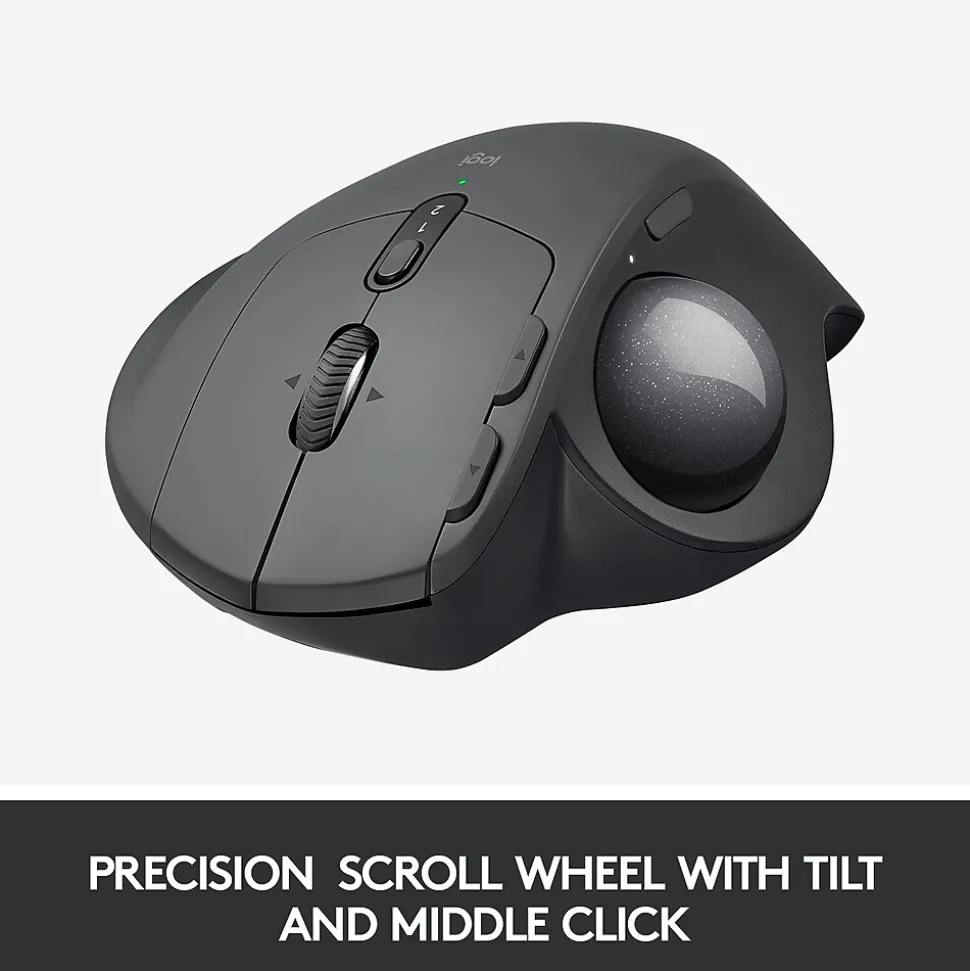 MX Ergo Plus Wireless Ergonomic Optical 2.4 GHz Mouse, Black (910-005178) | Logitech Fashion