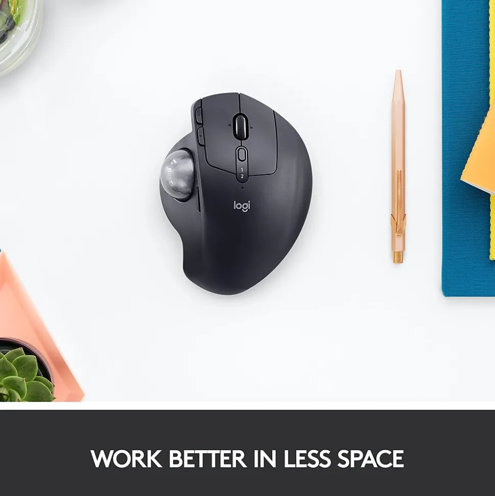 MX Ergo Plus Wireless Ergonomic Optical 2.4 GHz Mouse, Black (910-005178) | Logitech Fashion