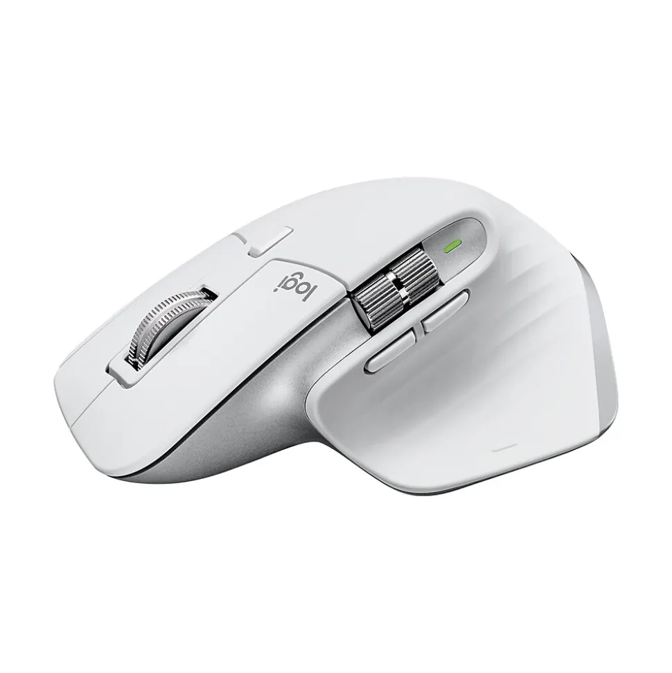 MX Master 3S Wireless Ergonomic Optical Bluetooth & USB Mouse, Pale Gray (910-006558) | Logitech Hot