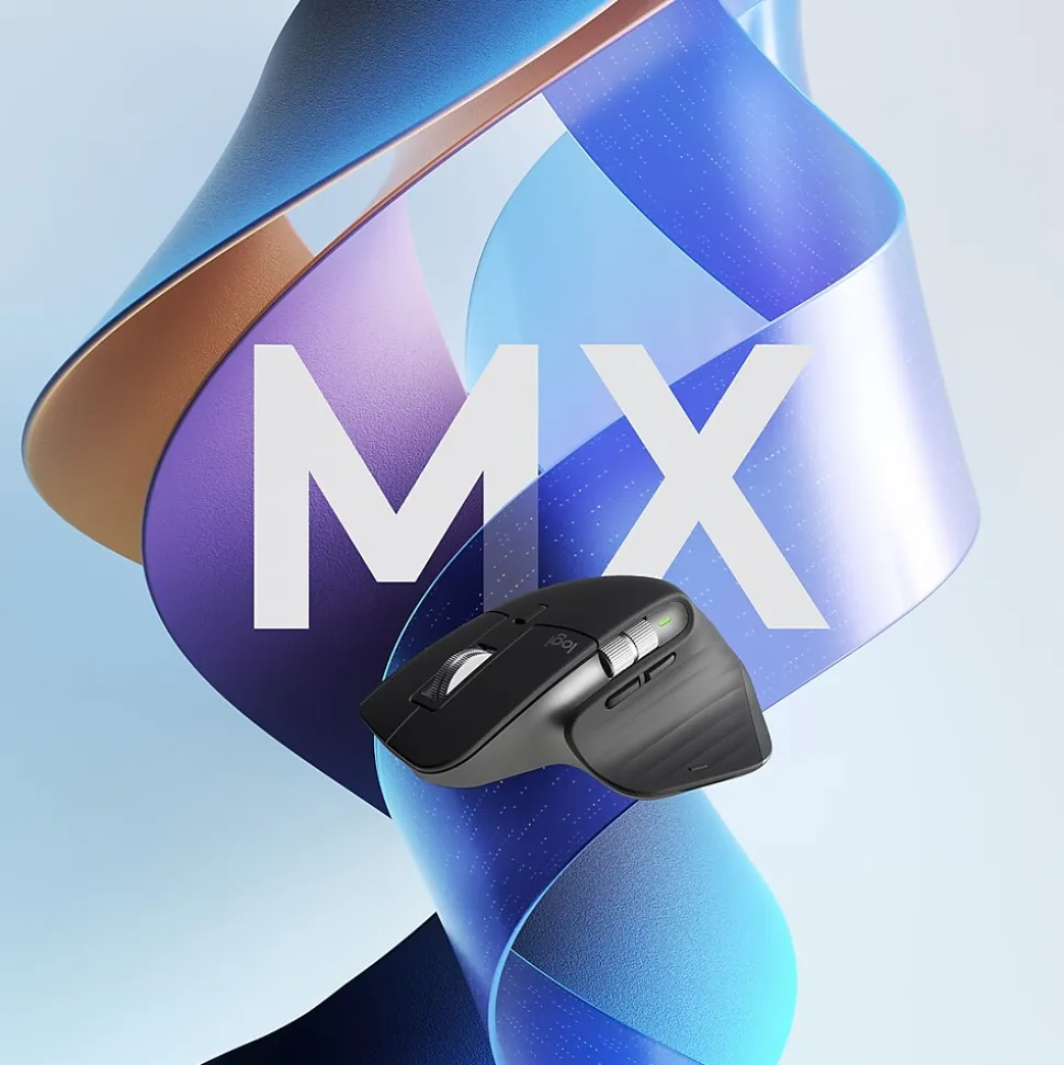 MX Master 3S Wireless Ergonomic Optical Bluetooth & USB Mouse, Pale Gray (910-006558) | Logitech Hot