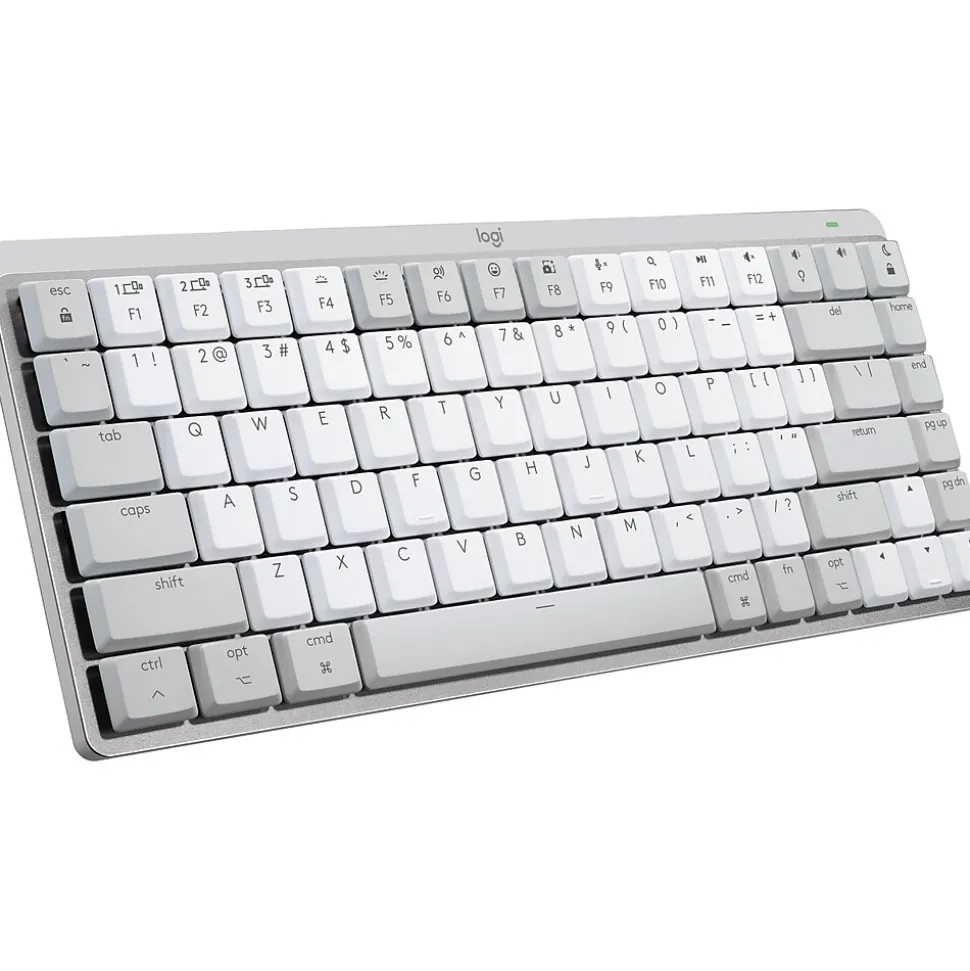 MX Mechanical Mini for Mac Wireless Ergonomic Keyboard, Pale Gray (920-010553) | Logitech Outlet